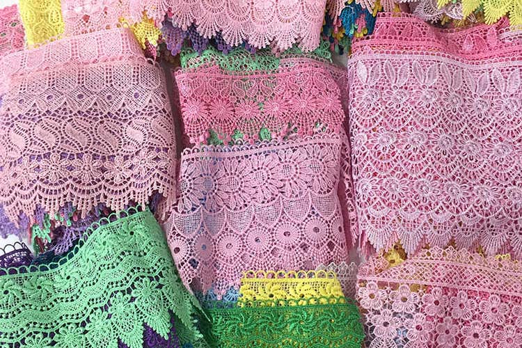The difference between water soluble embroidery and lace