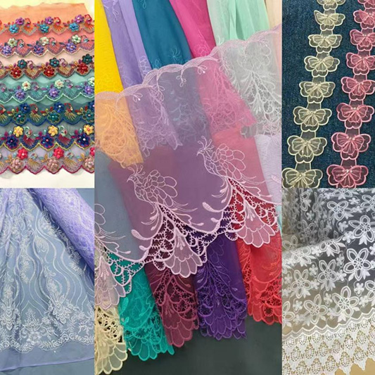 Embroidery mesh lace trimming is widely used in all aspects of life