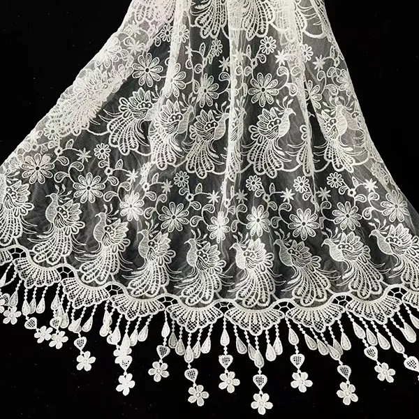 Embroidered Lace: Showcasing Feminine Elegance