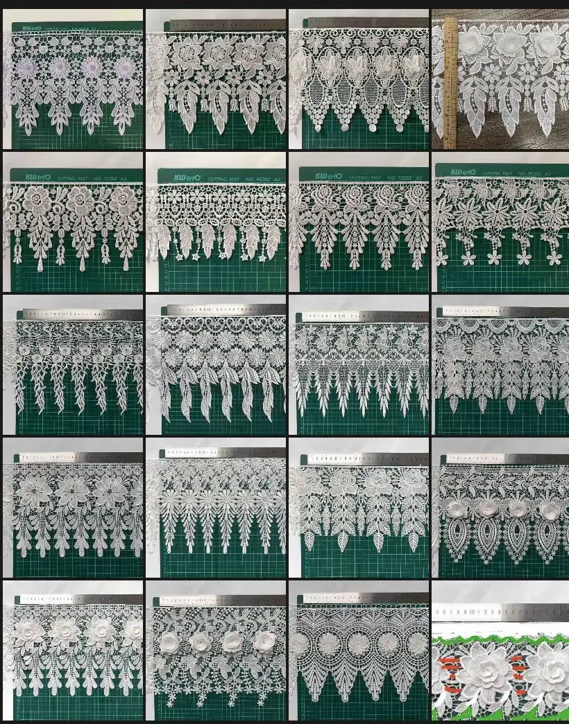 Wholesale 25cm Embroidery Polyester Trim Ab Sequins Lace With 3d Rose Flower For Clothing Wholesale 25cm Embroidery Polyester Trim Ab Sequins Lace With 3d Rose Flower For Clothing