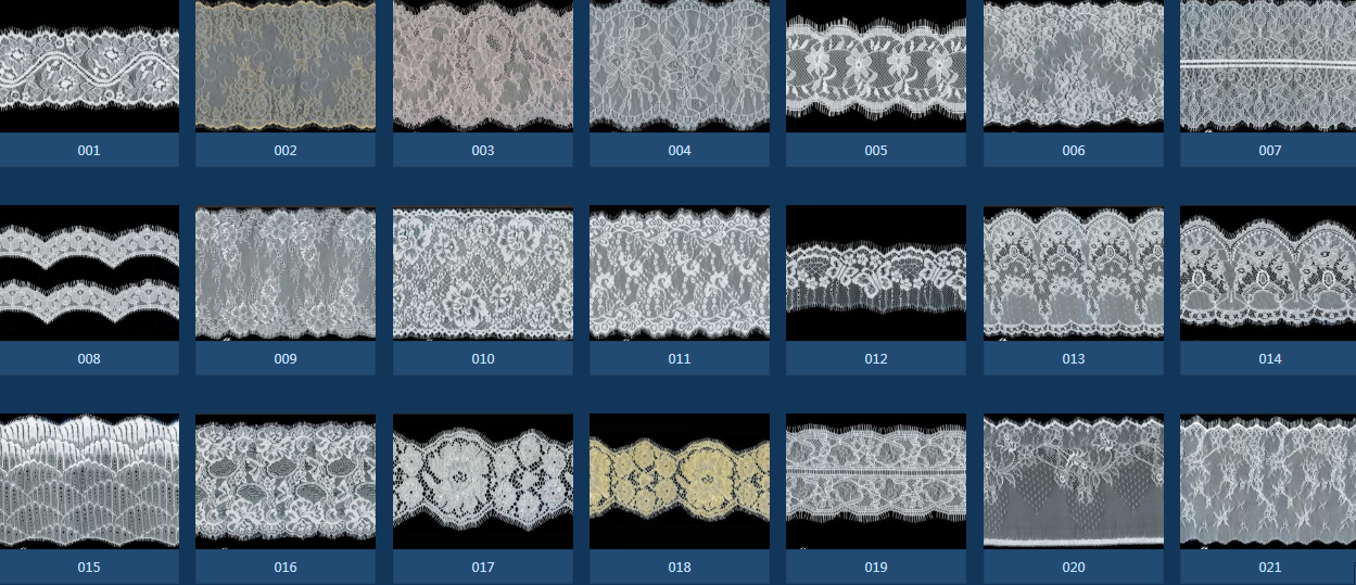Hot Sale Fancy Nylon Spandex Lace Stretch Lace Trim Elastic Lace for Underwear and Lingerie