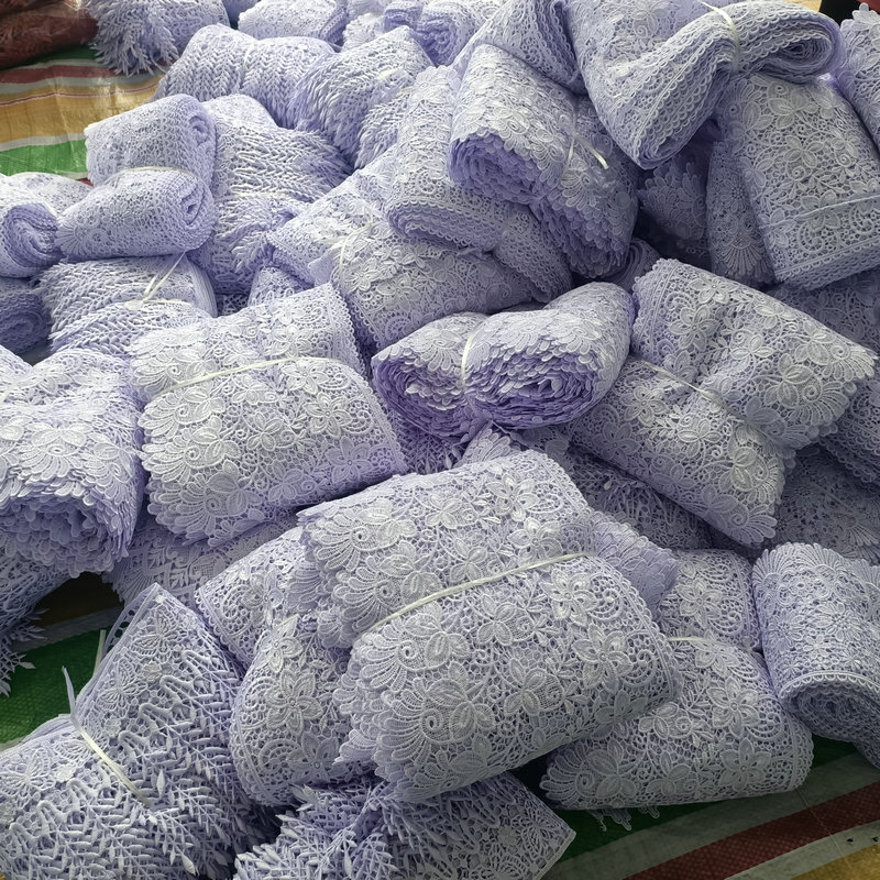 New Arrival Decorative Clothing Sewing Beautiful Braided Sequined Pearl Beaded Lace Trims