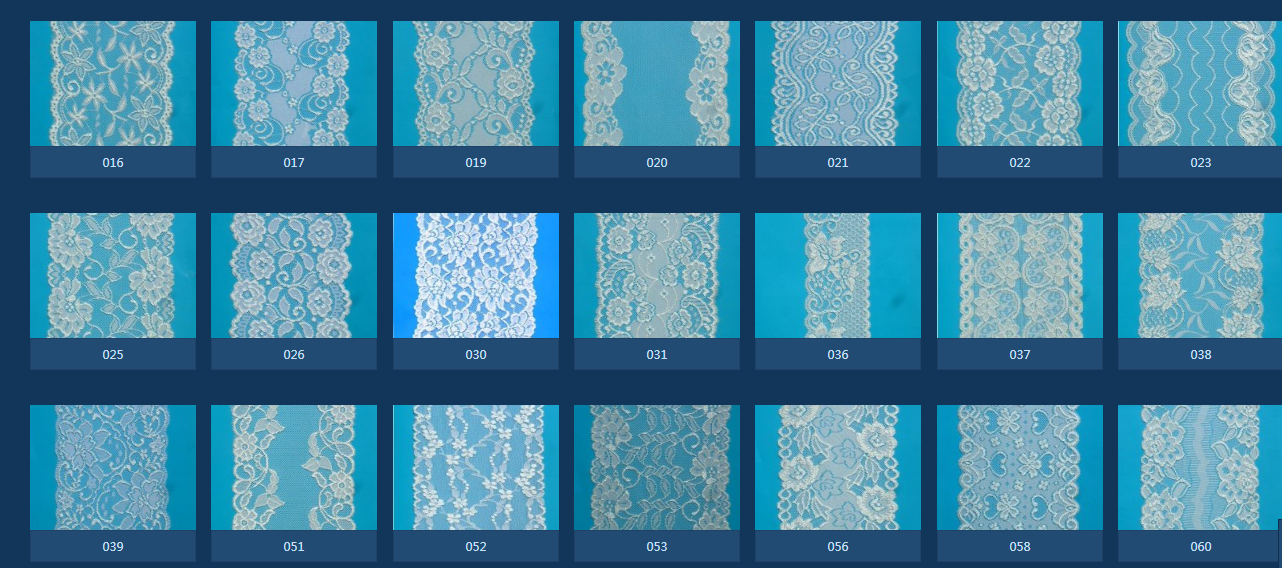 Hot Sale Fancy Nylon Spandex Lace Stretch Lace Trim Elastic Lace for Underwear and Lingerie