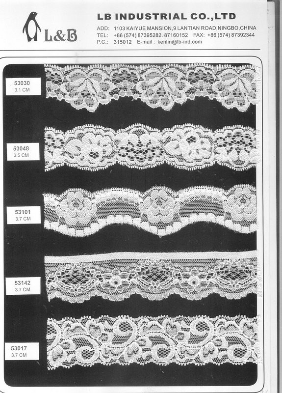 Hot Sale Fancy Nylon Spandex Lace Stretch Lace Trim Elastic Lace for Underwear and Lingerie