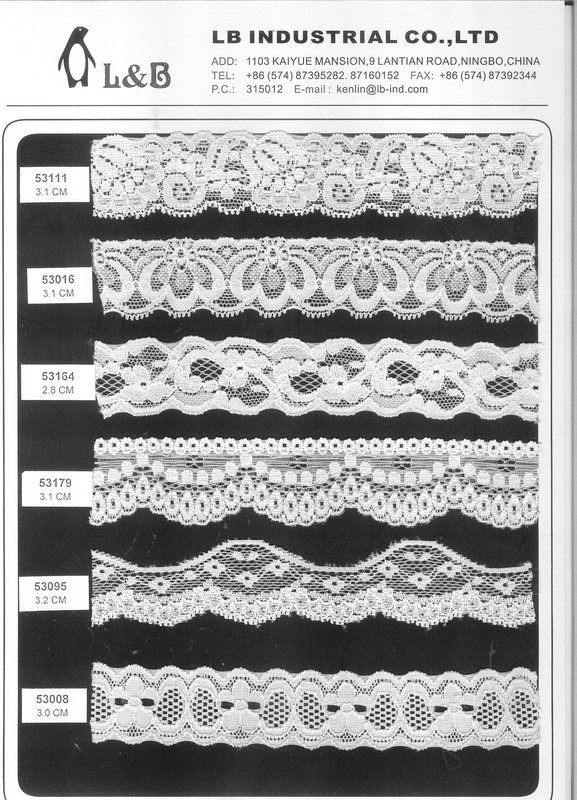 Hot Sale Fancy Nylon Spandex Lace Stretch Lace Trim Elastic Lace for Underwear and Lingerie